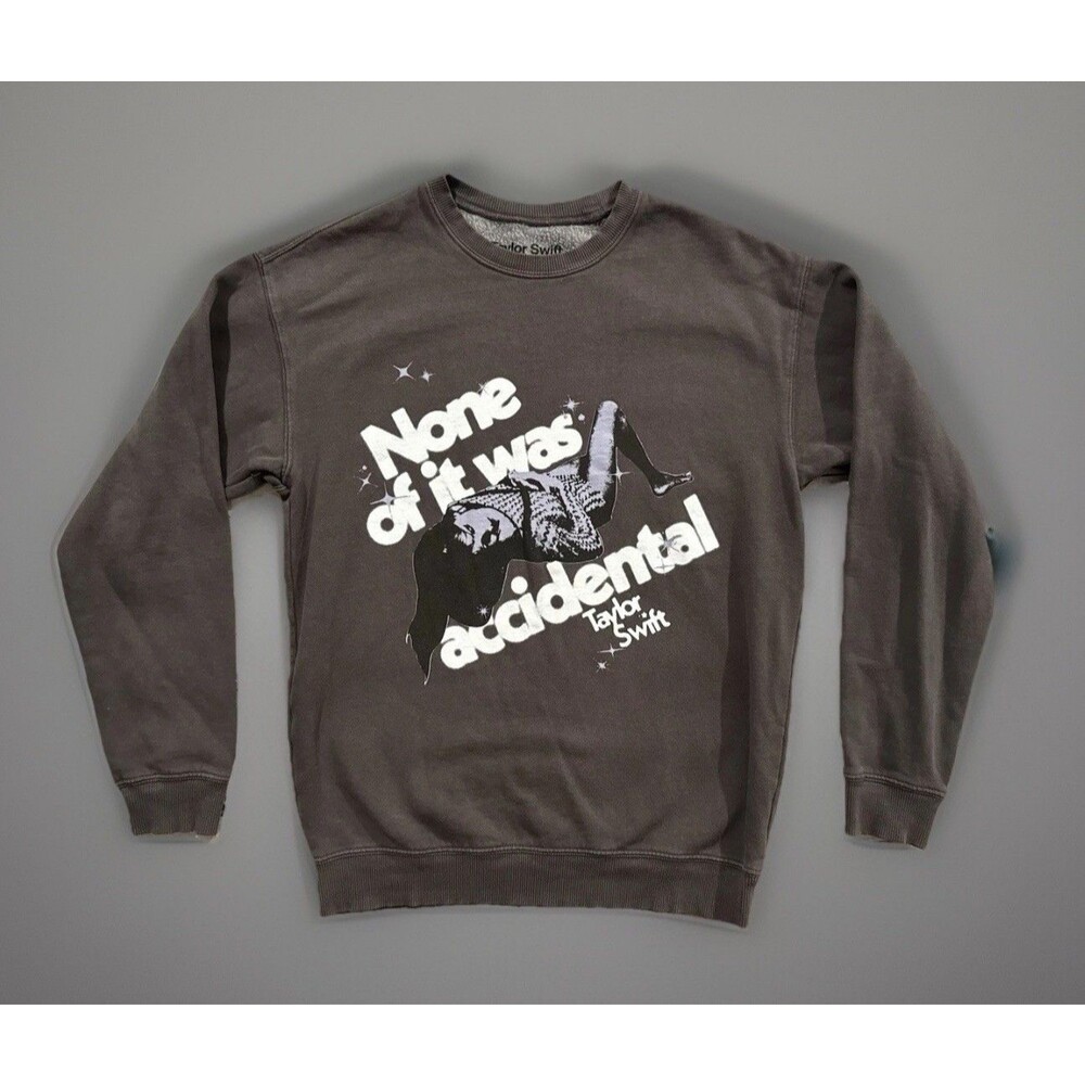 Taylor Swift Crewneck Sweatshirt Sz XS None Of It Was Accidental Midnights